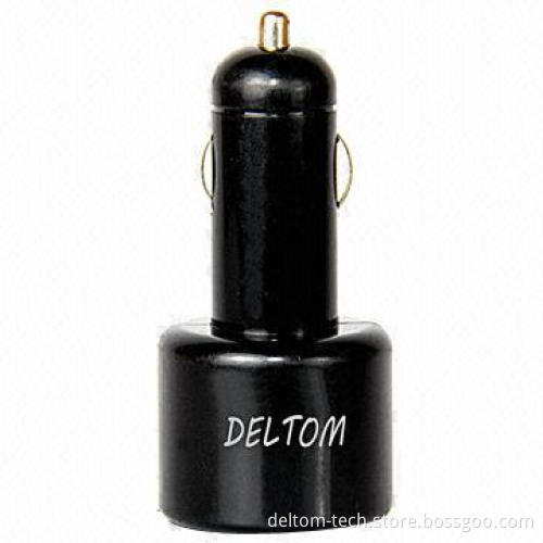 In-car Charger, Two USB Output (5V/1A and 5V/2.1A), Charge Your Smartphone, Tablet PC Same Time